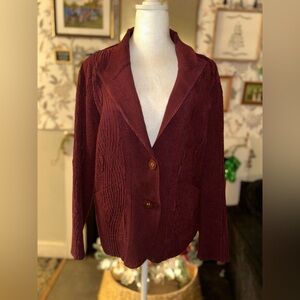 Women's Burgundy Blazer